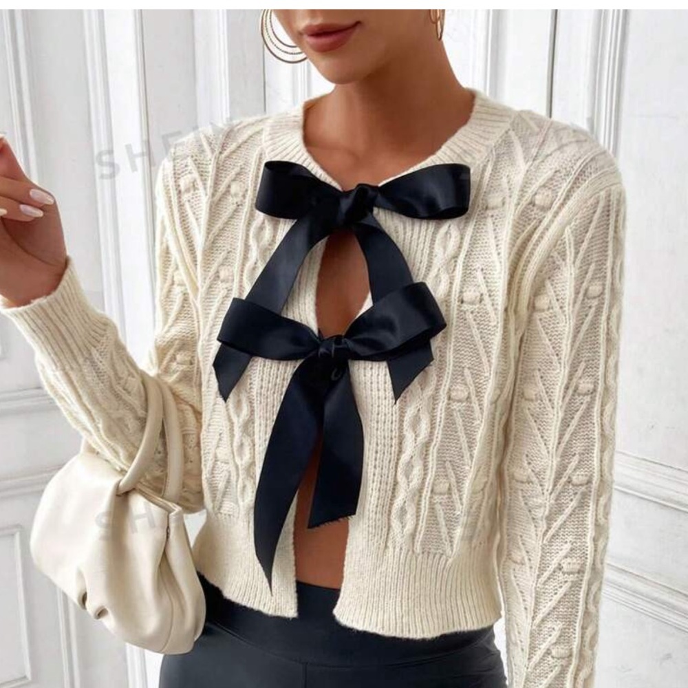 Bow Front Cardigan
